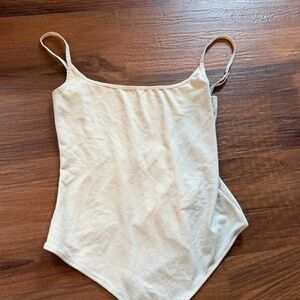 Free people pale pink/nude low back bodysuit